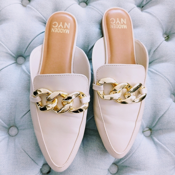 MADDEN NYC Chain Mules 9 - Picture 3 of 8
